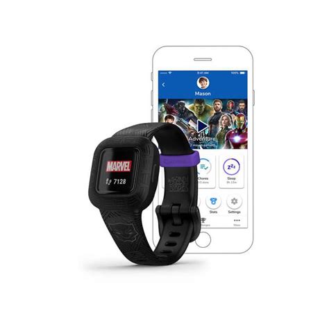 Apps, kids can connect with friends and you can connect with other families, and everyone can interact and with this mode enabled, your child has limited access to the vivofit jr. GARMIN vivofit jr. 3 Black Panther (Einheitsgrösse ...