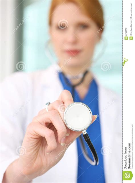 Pretty Nurse With Stethoscope Stock Photo Image 6795050