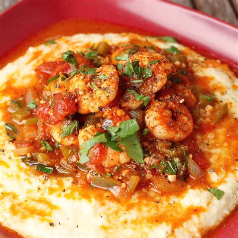 cajun shrimp with cheddar gouda grits my eager eats