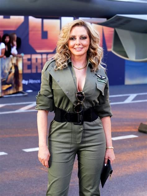 Carol Vorderman Keeps Word And Wears Flight Suit To Top Gun Maverick