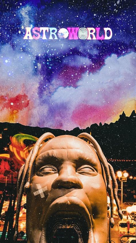 Travis Scott Astroworld Album Cover Print Gloss Poster 18 X 24 Etsy