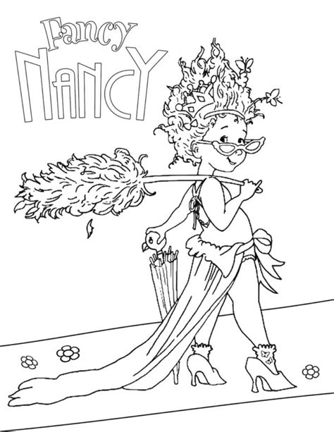 Dibujos De Fancy Nancy Para Colorear