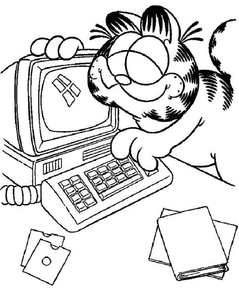 Garfield Printable Coloring Pages Coloring Home