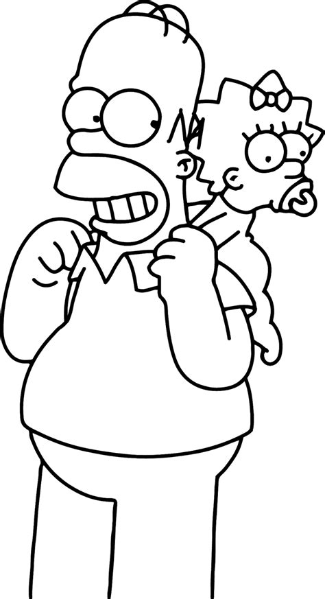 Maggie Simpson Pages Coloring Pages