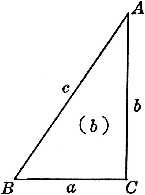 Right triangle right triangle abc with side a = 19 and the area s = 95. Right Triangle ABC | ClipArt ETC