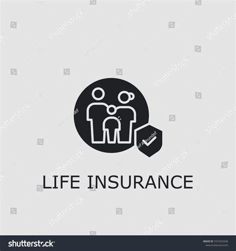 Professional Vector Life Insurance Icon Life เวกเตอร์สต็อก ปลอดค่า