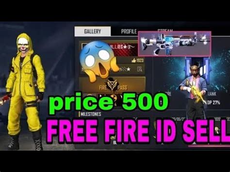 Free fire is the ultimate survival shooter game available on mobile. #ABG# Free fire yellow top criminal ID sale low price ...