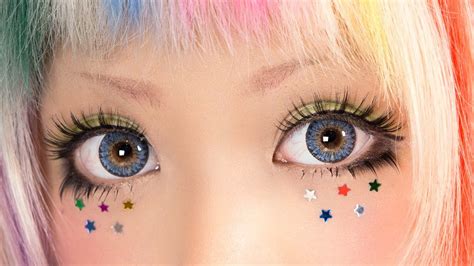 Star Eye Decorations Tutorial Starry Glitter Eyes Youtube