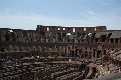The Colosseum Rome Italy From The Inside Editorial Stock Photo