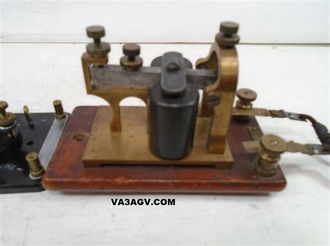 Morse Code Cw Key Telegraph Straight Signal Electric Mfg Telegraph