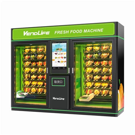 With food safety temperature control you can be assured food will be delivered fresh. Double Cabinets Fruit & Vegetable Vending Machine ...