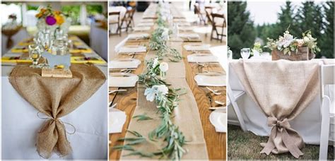 22 Rustic Burlap Wedding Table Runner Ideas You Will Love