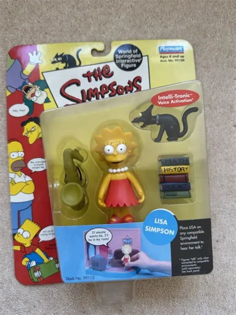 Playmates The Simpsons World Springfield Wos Lisa Simpson Interactive Figure £2000 Picclick Uk