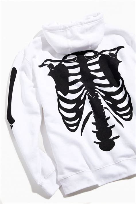 Skeleton Hoodie Sweatshirt Urban Outfitters