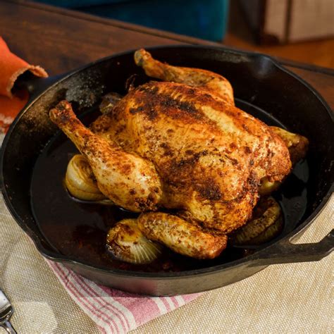 Spice Rubbed Roast Chicken By Trisha Yearwood Roast Chicken Recipes Poultry Recipes Roasted