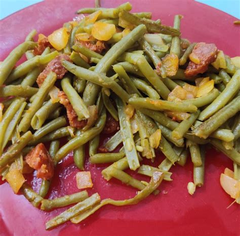 Haricots verts au chorizo au cookeo