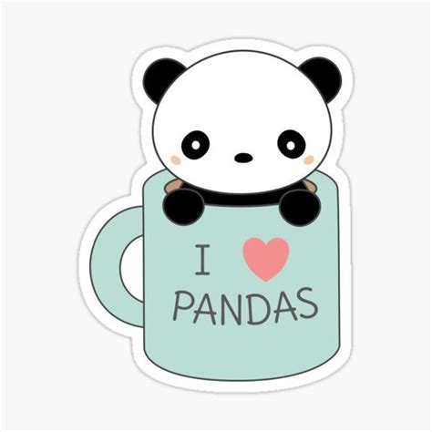 Panda Stickers For Sale Cute Panda Wallpaper Cute Animal Drawings