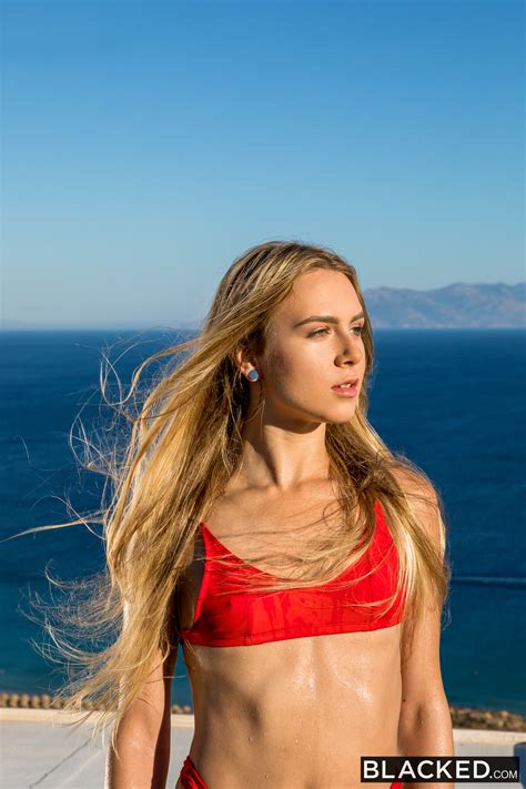 Wallpaper Alecia Fox Model Women Actress Looking Away Beach Swimwear Blonde X