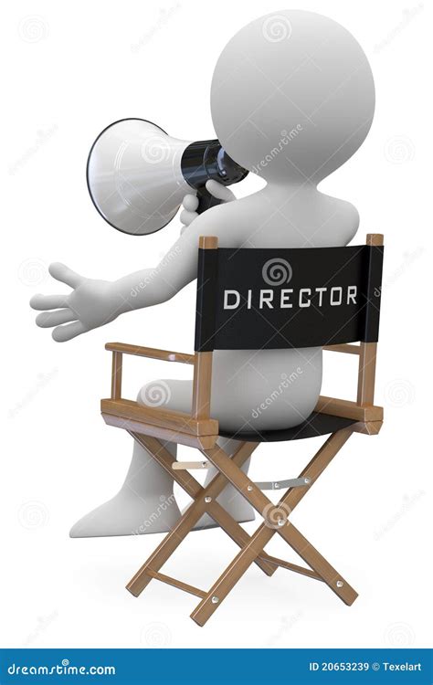 Film Director Sitting In A Chair Royalty Free Stock Images Image