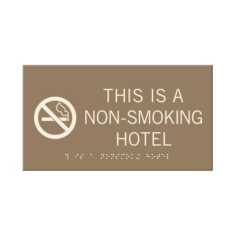 No Smoking Hotel Rising Signs