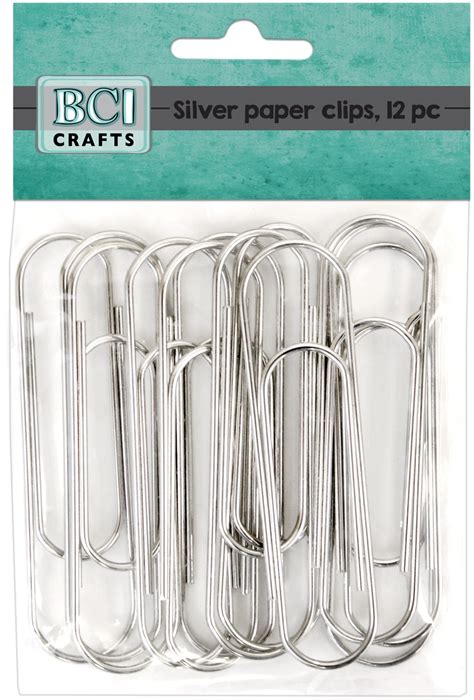 Bci Crafts Jumbo Paper Clips 12pkg Silver Michaels
