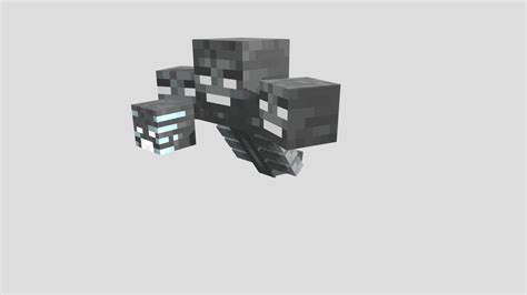 Minecraft Animated Wither Boss Download Free 3d Model By Canyutsai