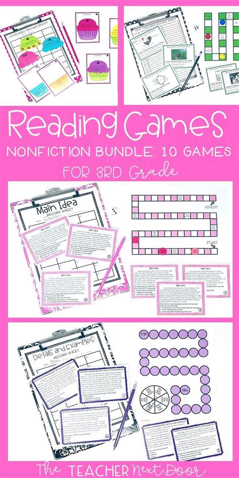 This Nonfiction Reading Games Bundle Includes 10 Interactive Games Which Target Key Reading