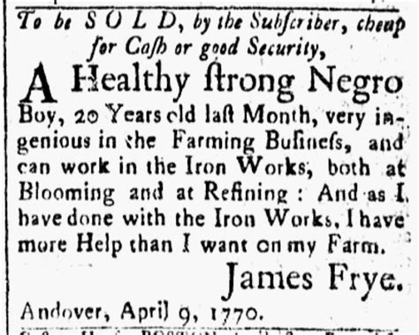 Slavery Advertisements Published May 1 1770 The Adverts 250 Project