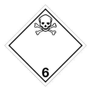 Hazard Class Poisonous Materials Non Worded Vinyl Label Icc