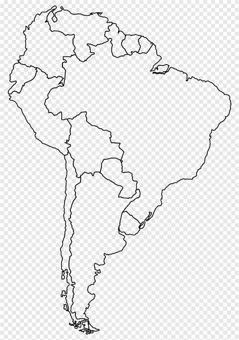 Latinoamerica Mapa Para Colorear Mapa Latinoamerica Blanco Vector