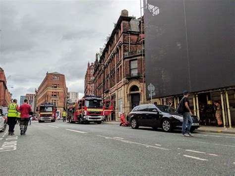 Fire at at Alabamas in the Northern Quarter - Manchester 