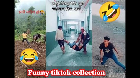 nepali latest viral funny tiktok collection try not to laugh😂🤣 youtube