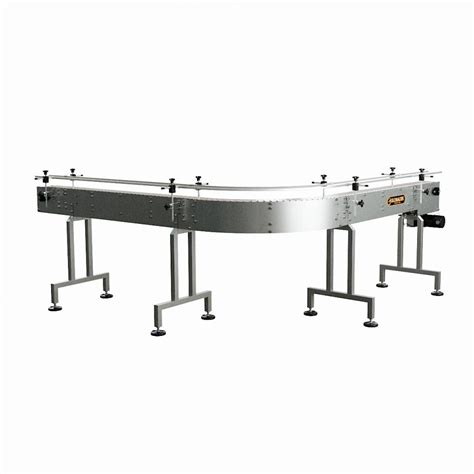 Globaltek Stainless Steel 90 Degrees L Shape Conveyor Line System 45