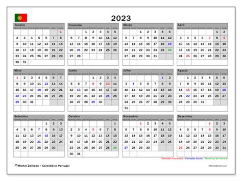 Calendário 2023 Para Imprimir “37” Michel Zbinden Pt