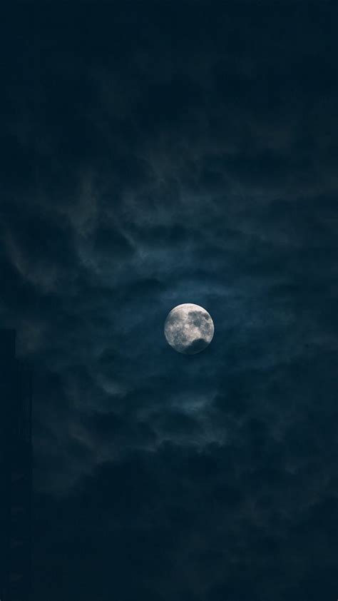 Moon Sky Dark Night Nature Iphone 8 Wallpapers Free Download
