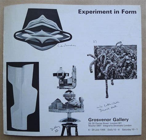 Experiment In Form Grosvenor Gallery London 6 29 July 1966 Par