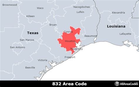 832 Area Code Location On A Map Images And Photos Finder