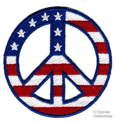 Sell Usa Peace Sign Biker Patch Embroidered Motorcycle Symbol American