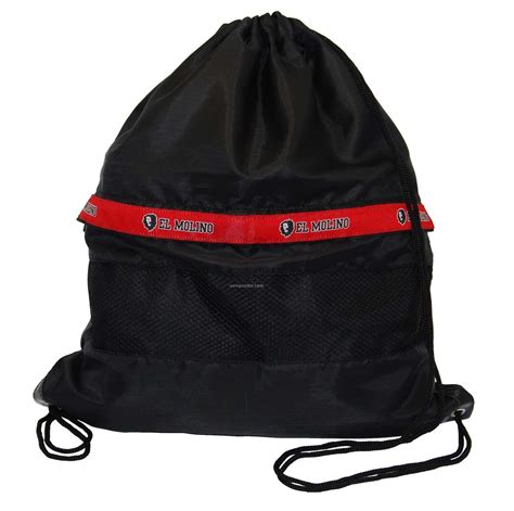 Nylon Drawstring Backpack Custom Woven Logochina Wholesale Nylon