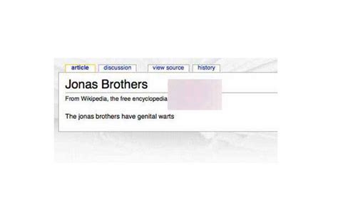 The 20 Funniest Instances Of Celebrity Wikipedia Vandalism Gallery