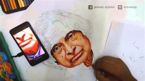 Kalam, who loved to interact with students and encourage them to work for the country. Realistic Coloured Pencil Drawing of Dr. Apj Abdul Kalam ...