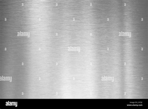 Brushed Silver Metal Plate Stock Photo Alamy