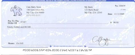 Bank Of America Check Printing Template Hq Template Documents