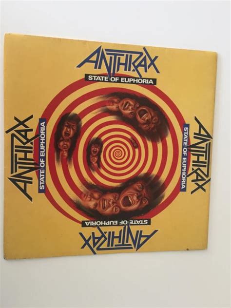 Anthrax State Of Euphoria ‎1989 Lp Album