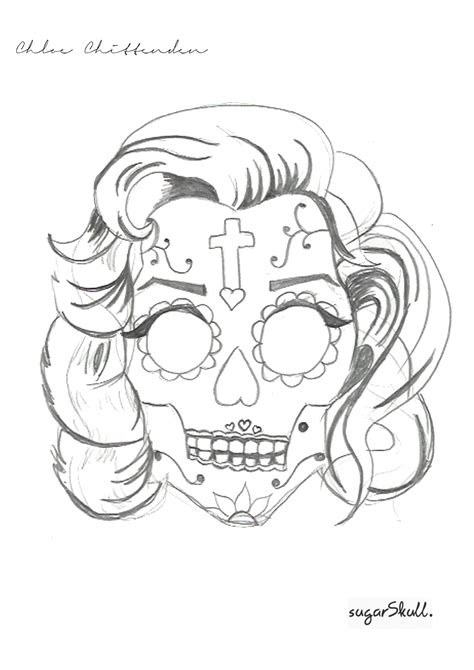 Pin On Marilyn Monroe Sugar Skull Tattoo Designs