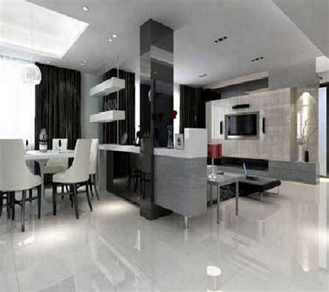Desain dapur minimalis modern berdekatan dengan ruang keluarga. 75 Desain Interior Ruang Keluarga Menyatu Dengan Dapur Terbaru