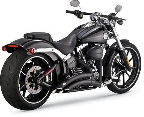 Vance Hines Big Radius Black Exhaust Harley Softail Breakout CVO FXSB JT S CYCLES
