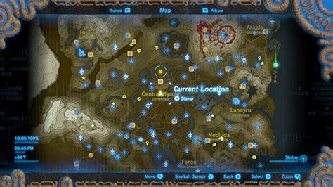 29 Breath Of The Wild Memories Locations Map Maps Database Source