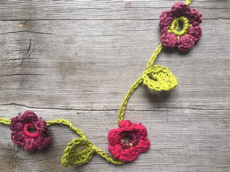 Each square crocheted individually and joined together at the end. Beautiful Crochet Floral Necklace - A Free Pattern For You ...