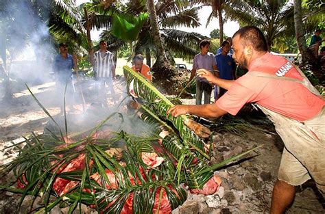 Lovo A Traditional Fijian Cooking Method Used For Celebrations Like